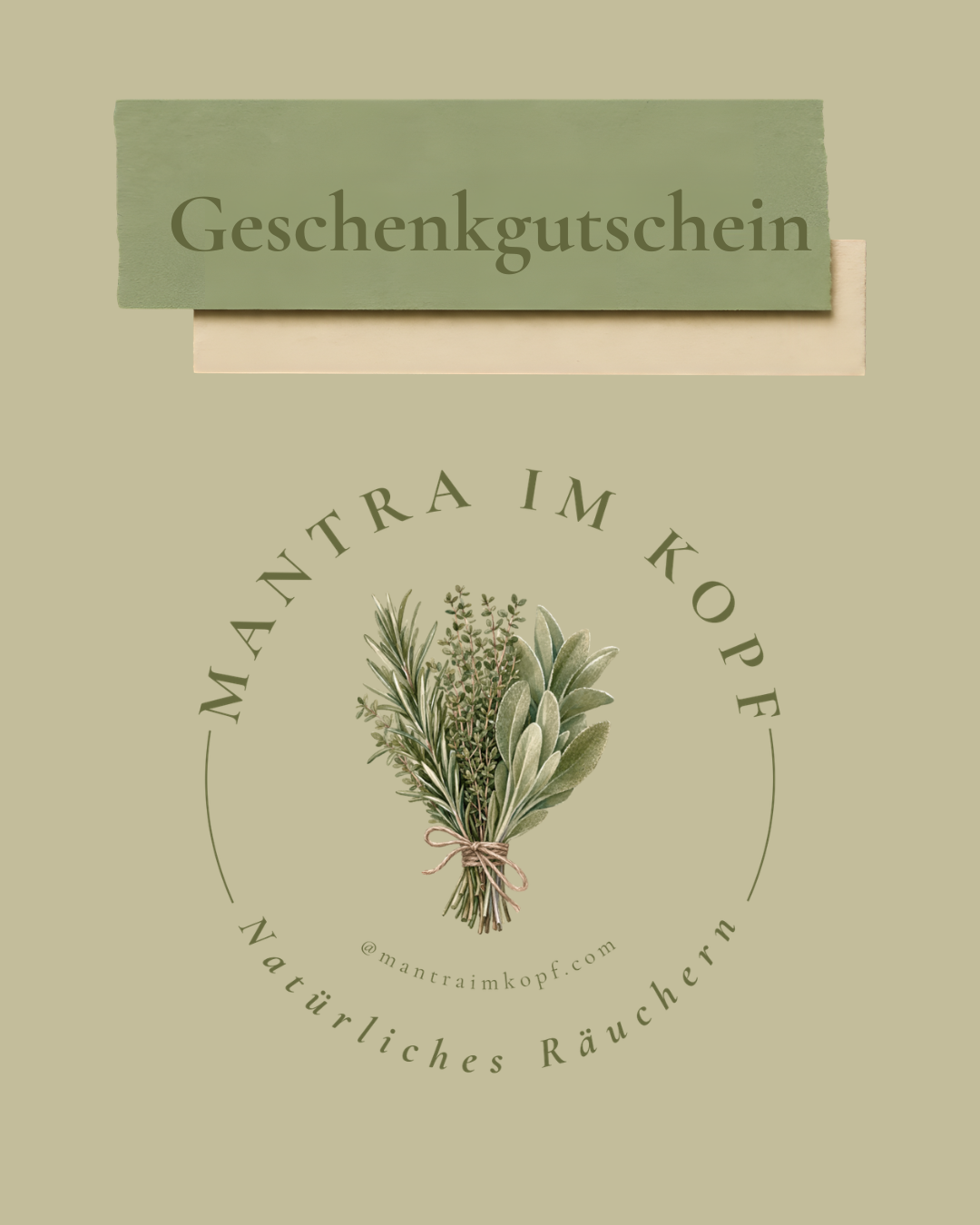 Geschenkgutschein - Mantra im Kopf